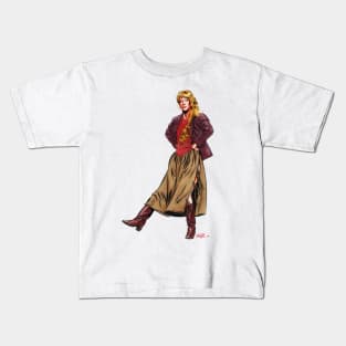 Juice Newton - An illustration by Paul Cemmick Kids T-Shirt